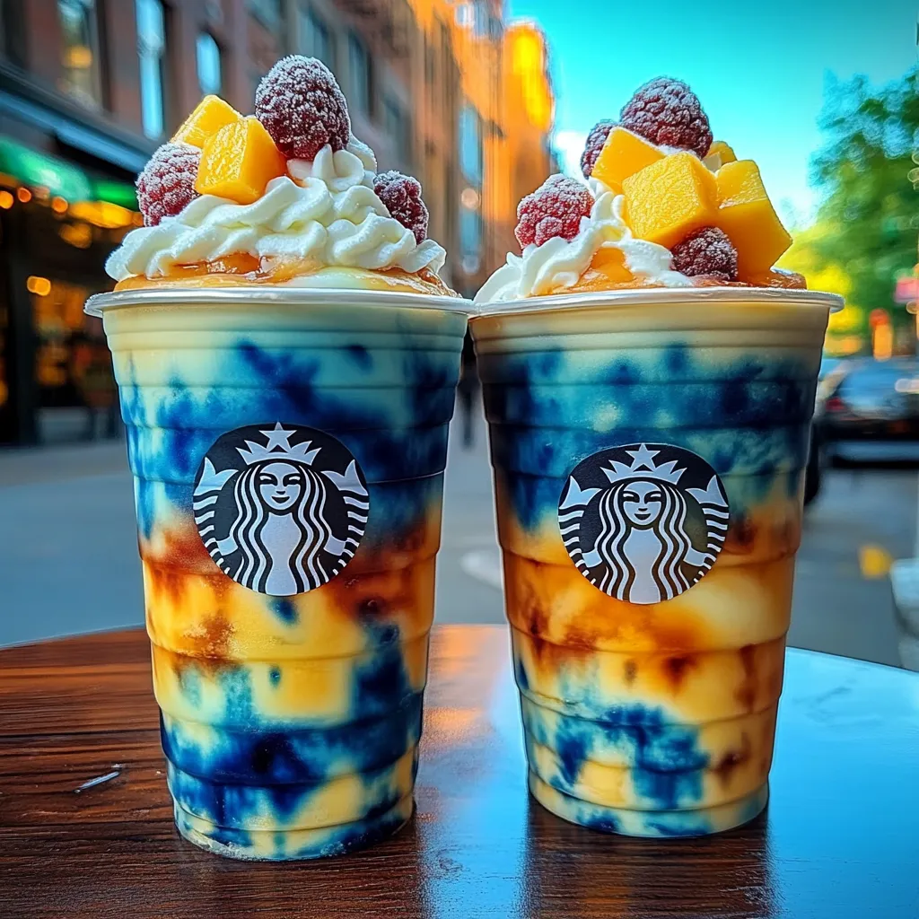 Mango Blue Raspberry Pulse Frappuccino