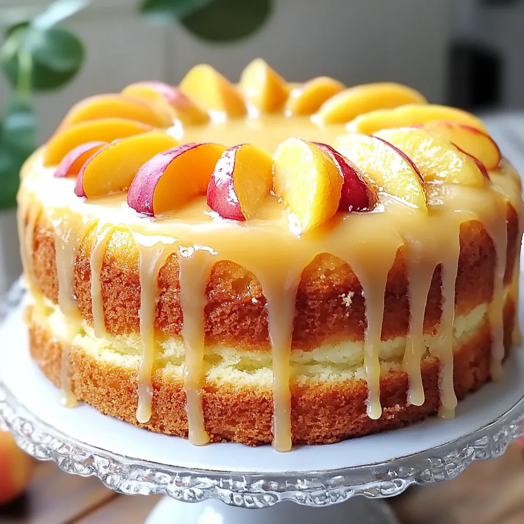 Peach pound cake