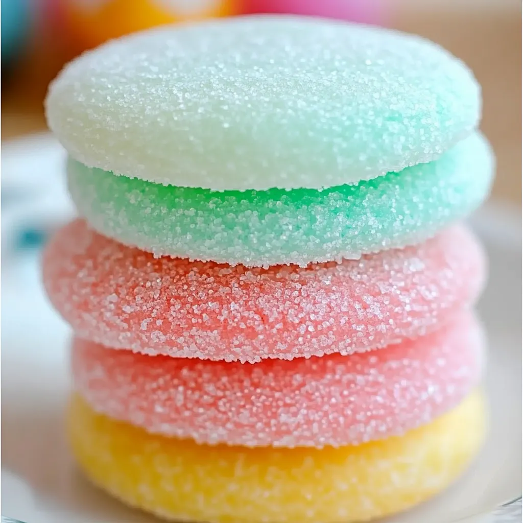 Easter gelatin cookies