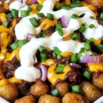 Loaded Cowboy BBQ Tater Tot Nachos