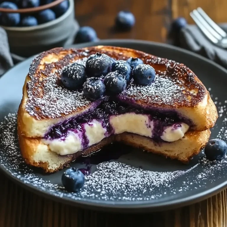 Blueberry Cheesecake Stuffed French Toast