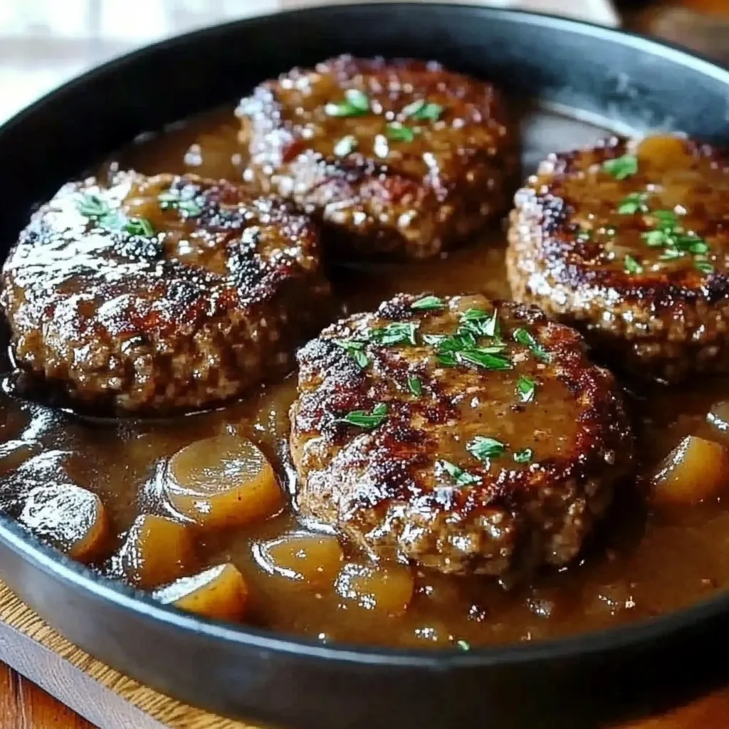 Salisbury steak dinner