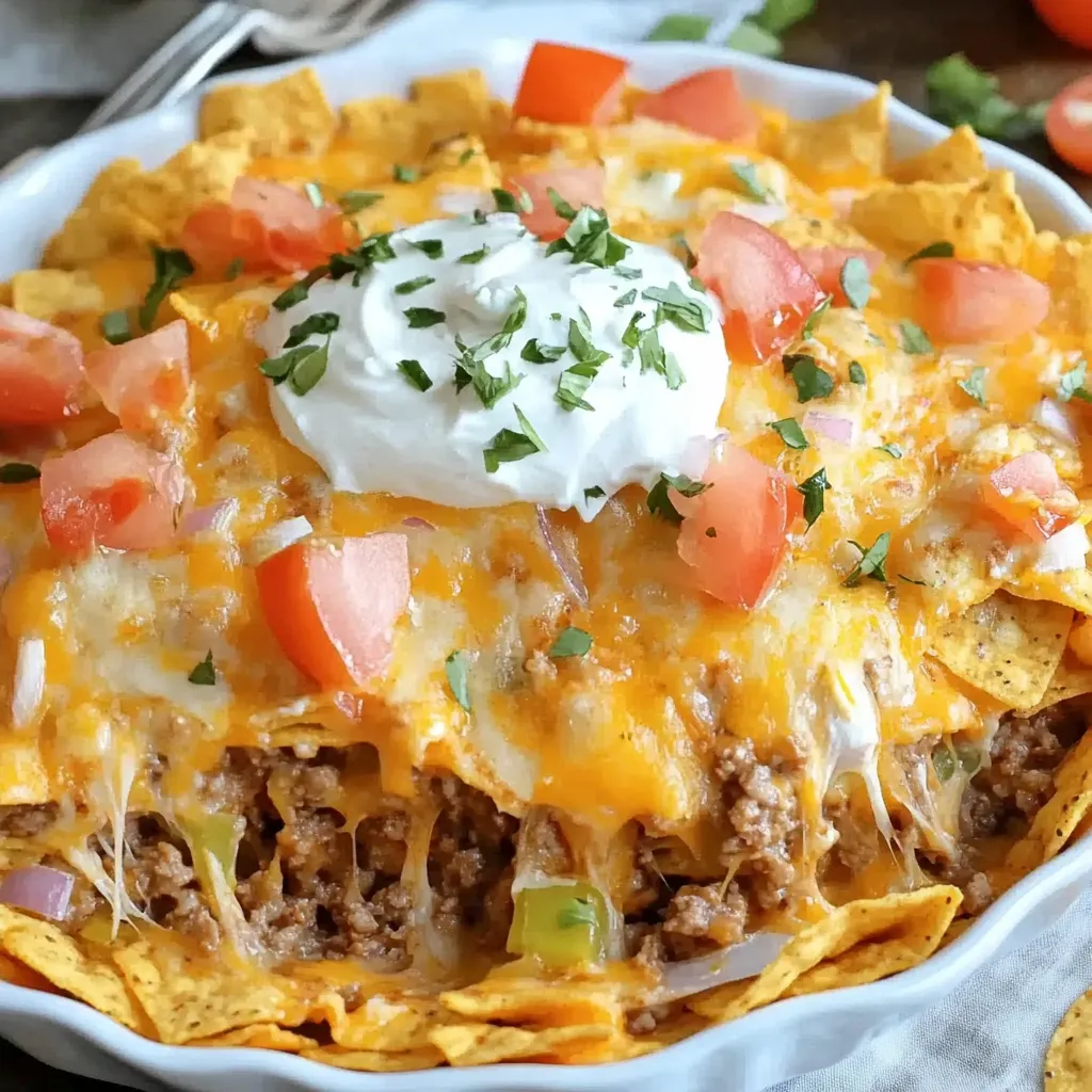 cheesy beef Dorito bake