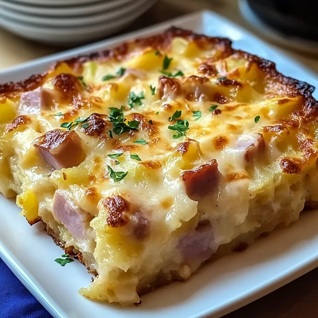 Breakfast casserole with ham
