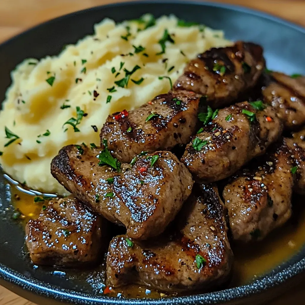 Garlic butter steak recipe