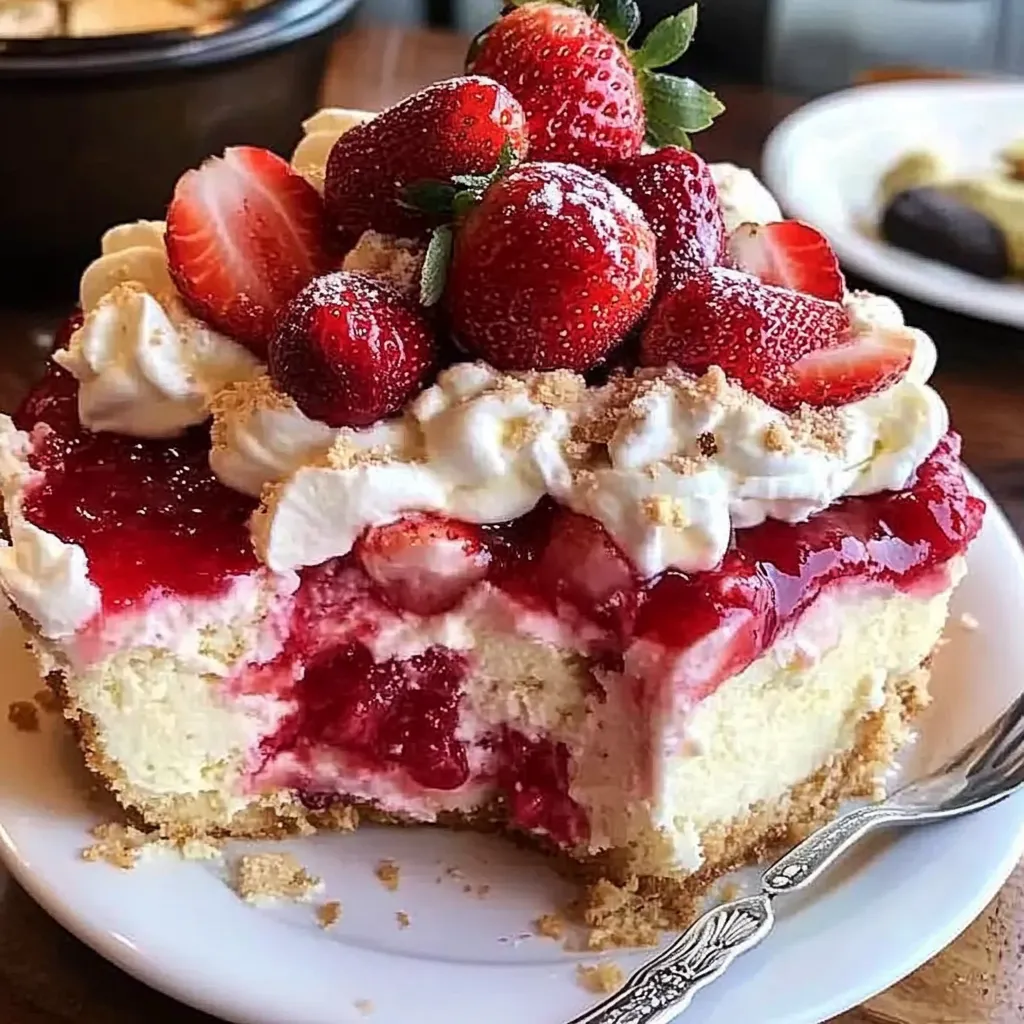 Strawberry Cheesecake Dump Cake Recipe