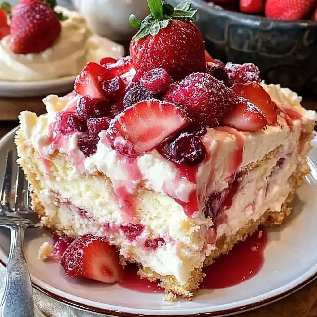 strawberry cream cheese cake