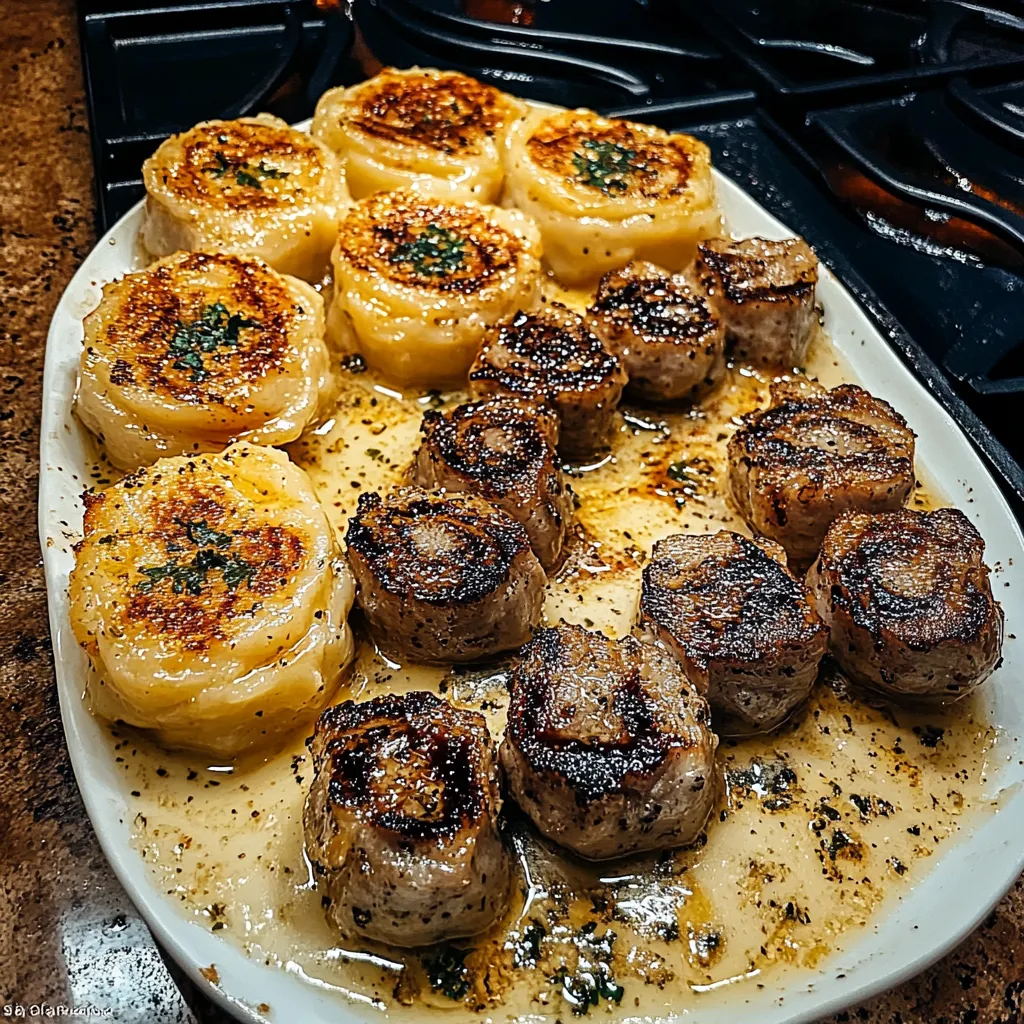Steak tortellini dinner