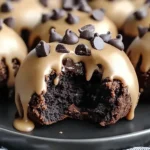 Chocolate Chip Cookie Dough Brownie Bombs
