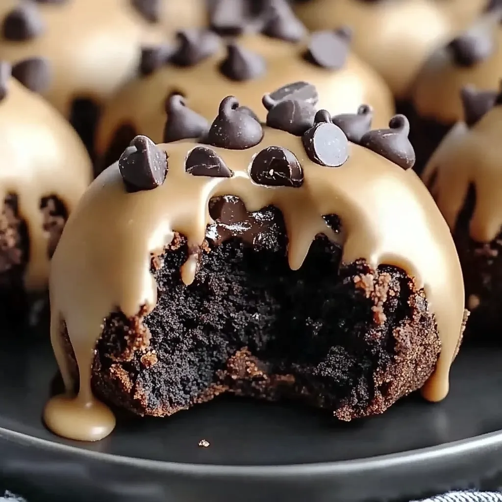 Chocolate Chip Cookie Dough Brownie Bombs