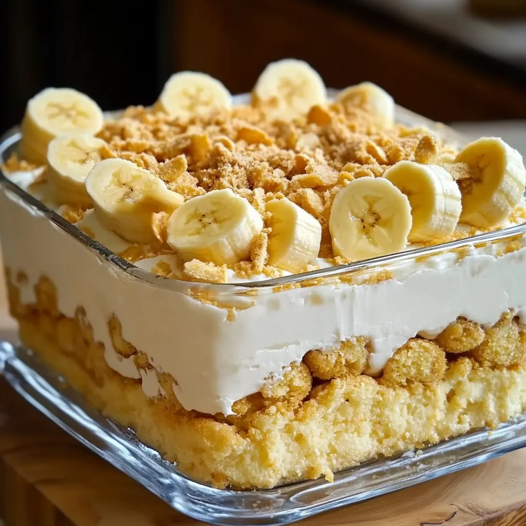 no bake banana dessert