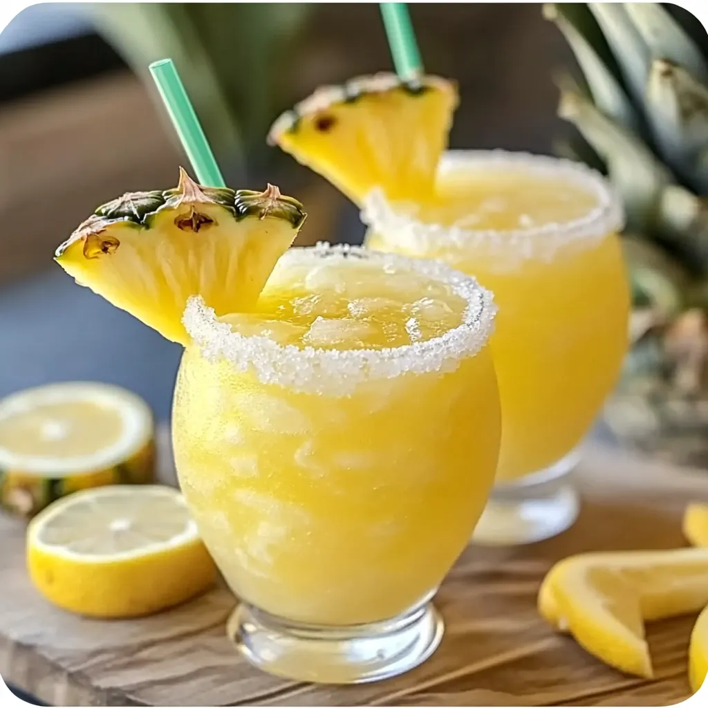 Pineapple Lemon Drop cocktail