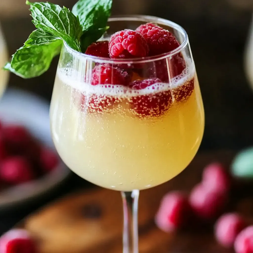 Sparkling raspberry beverage