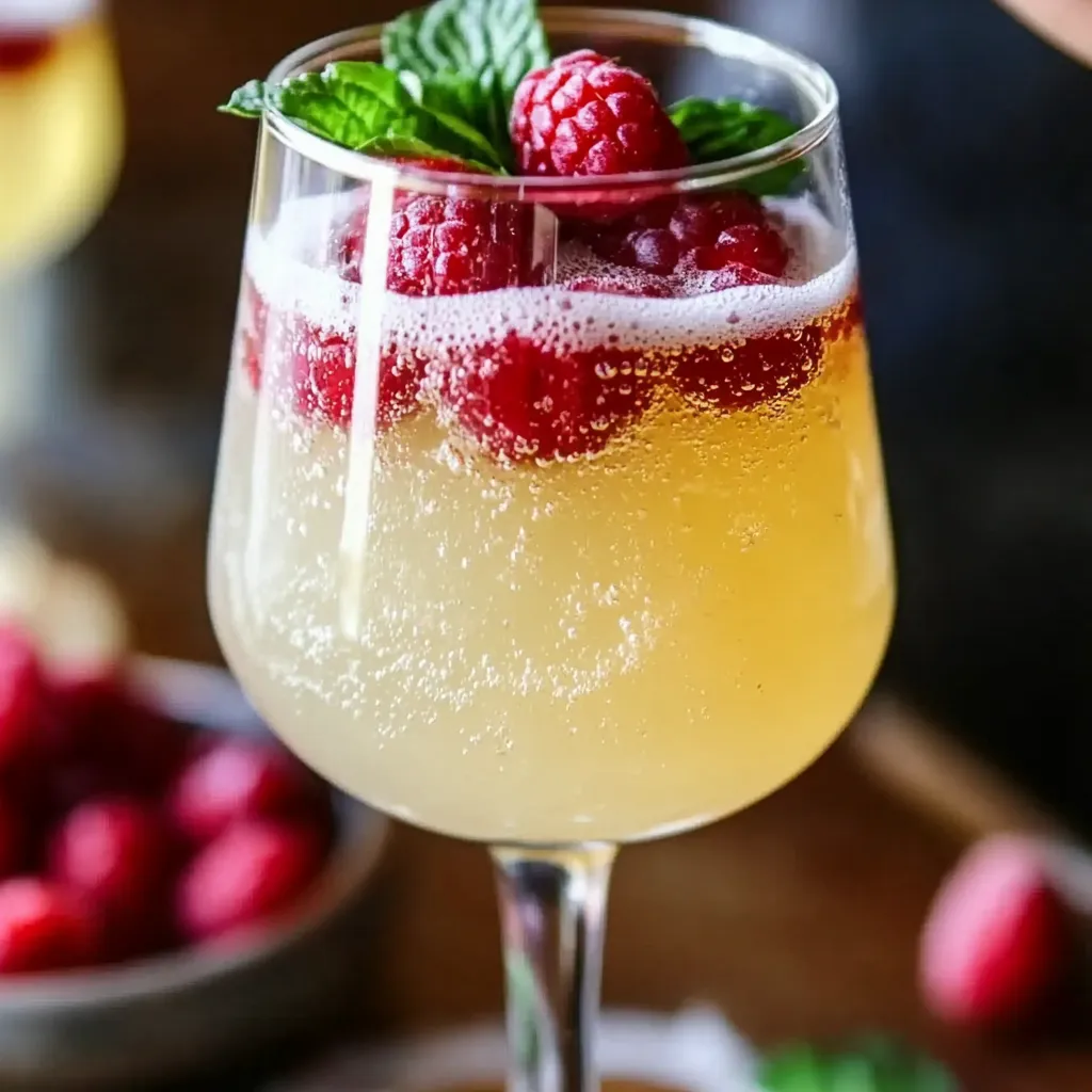 Raspberry Limoncello Sparkler