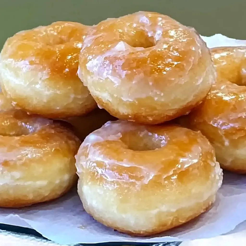 homemade glazed doughnuts