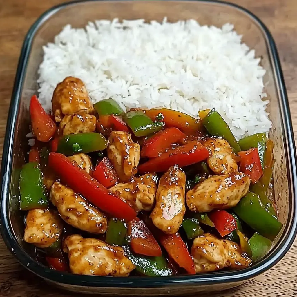 Stir-fry with bell peppers