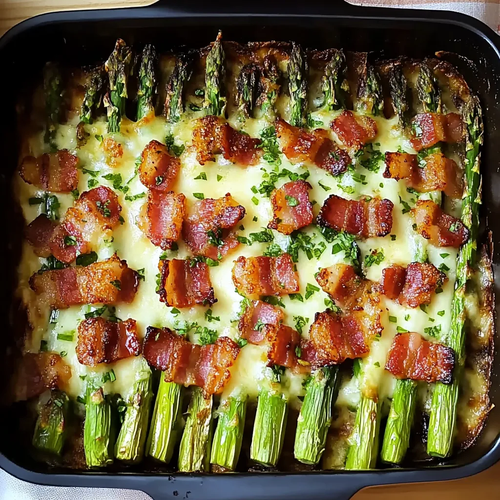baked asparagus with bacon