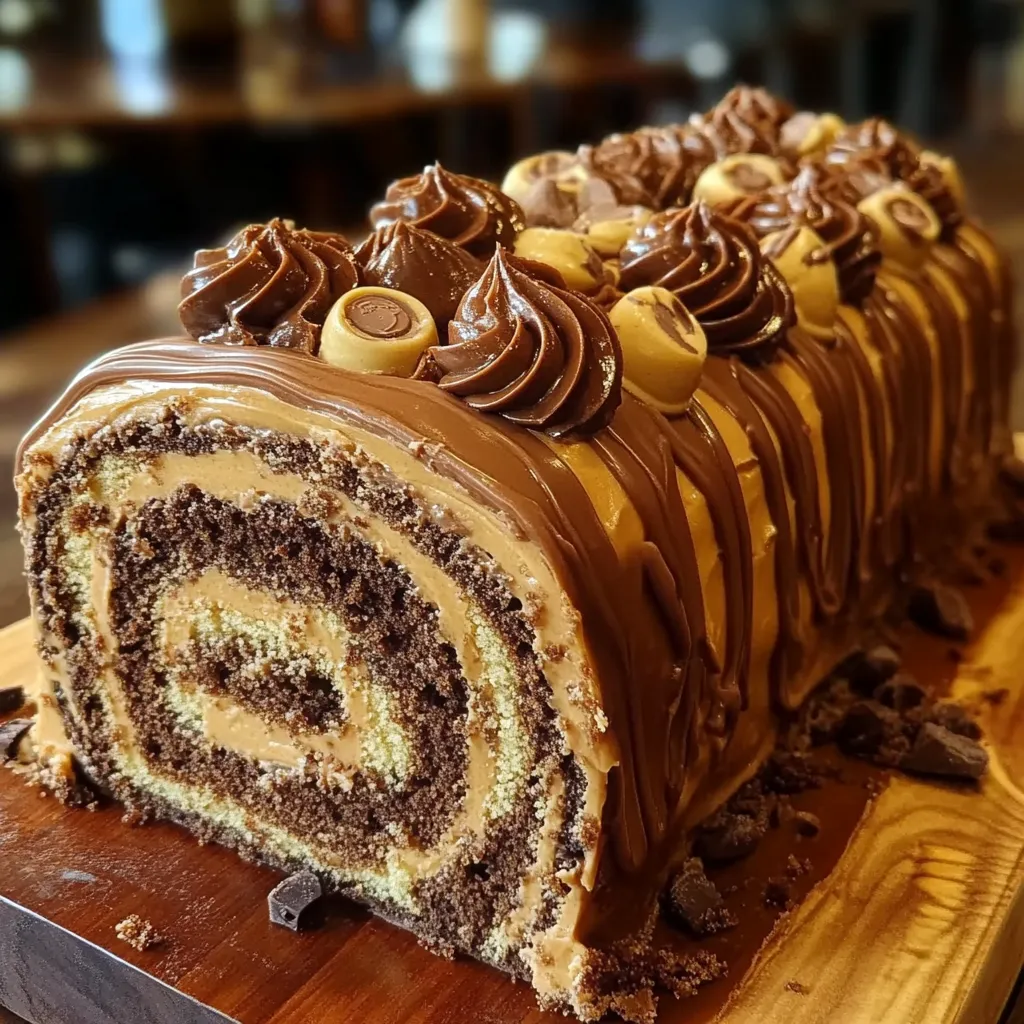 Chocolate peanut butter cake
