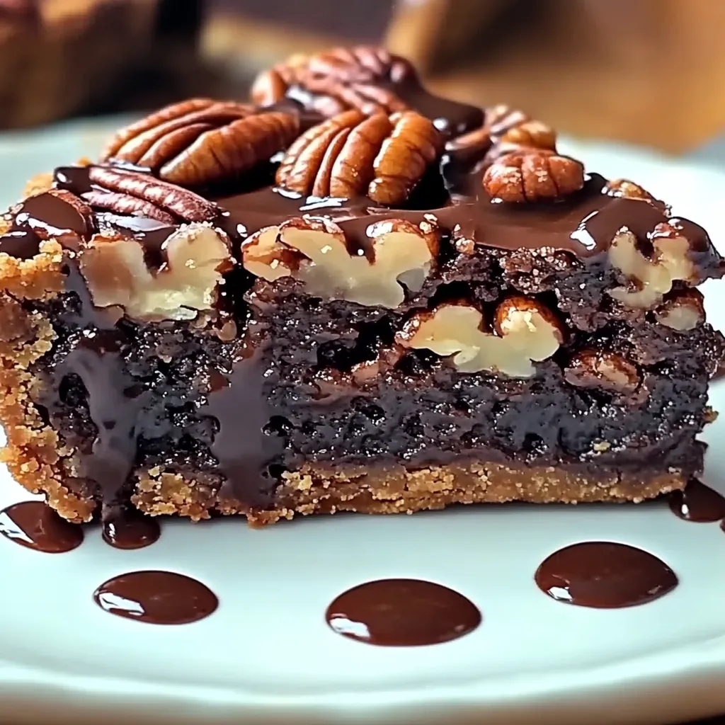 fudge pecan tart