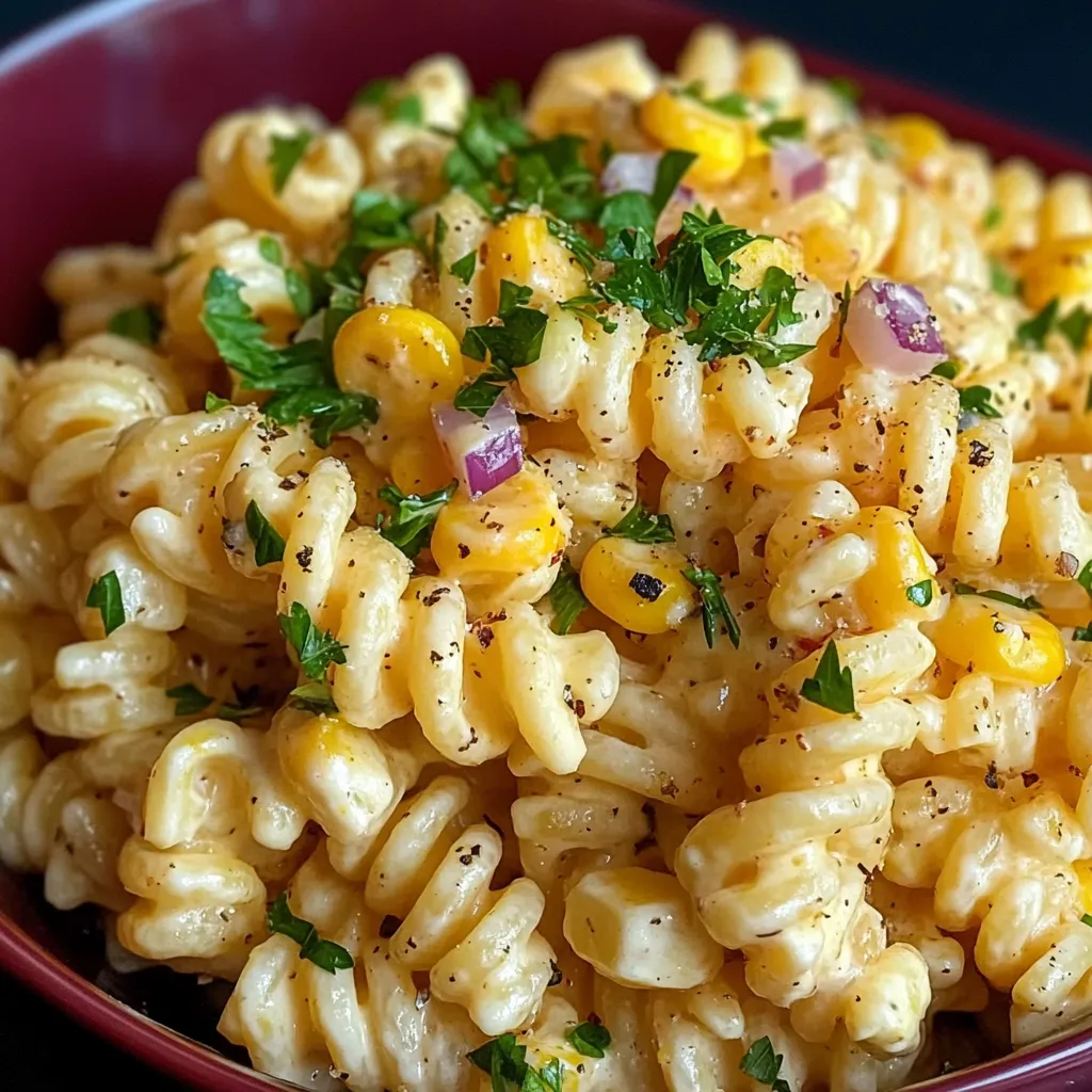 Elote pasta salad