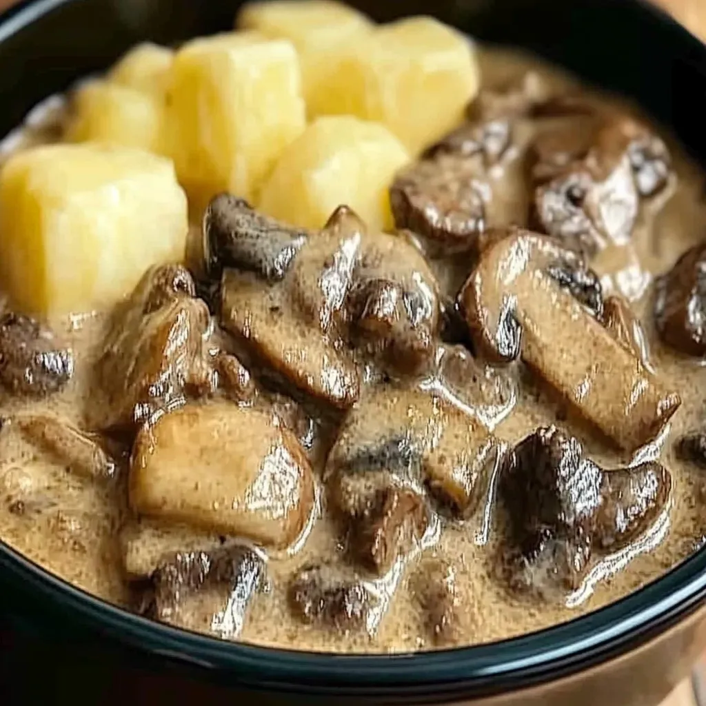 beef tips and mushrooms