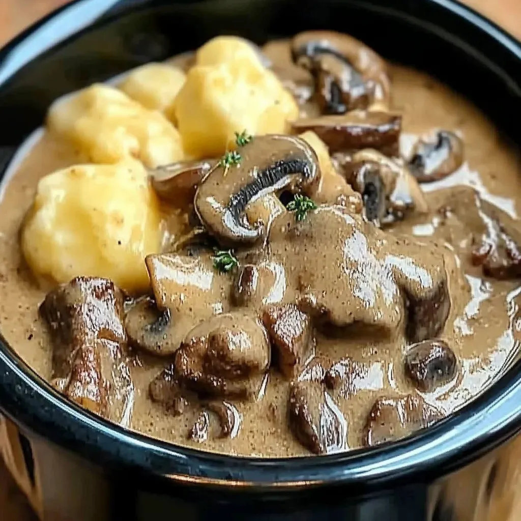 creamy beef tips