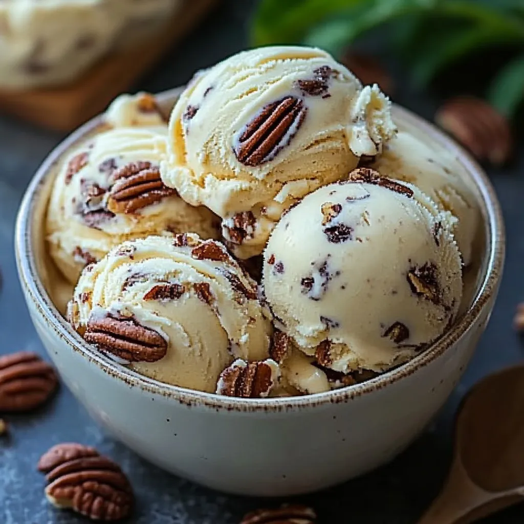 Homemade Butter Pecan Ice Cream