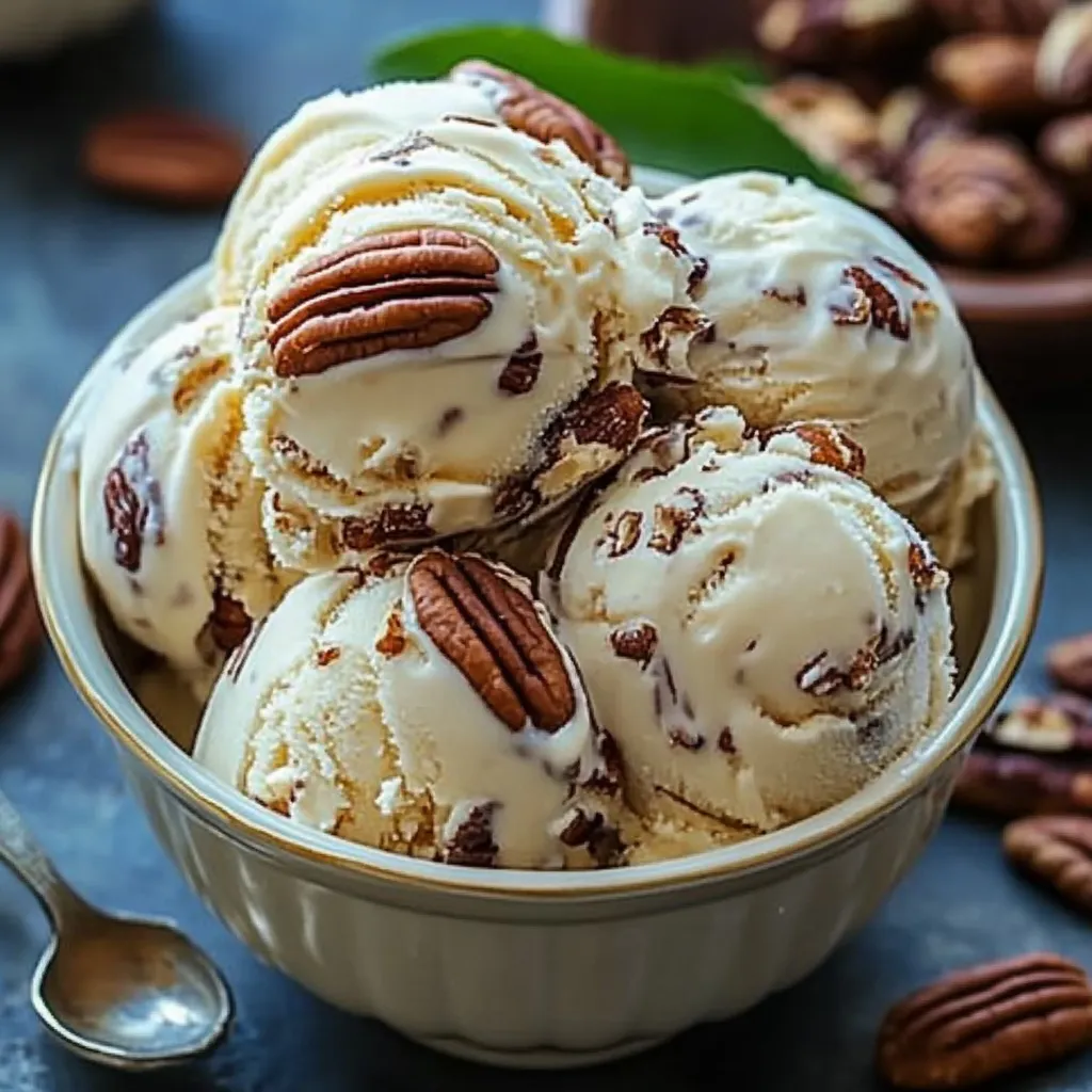 DIY butter pecan ice cream