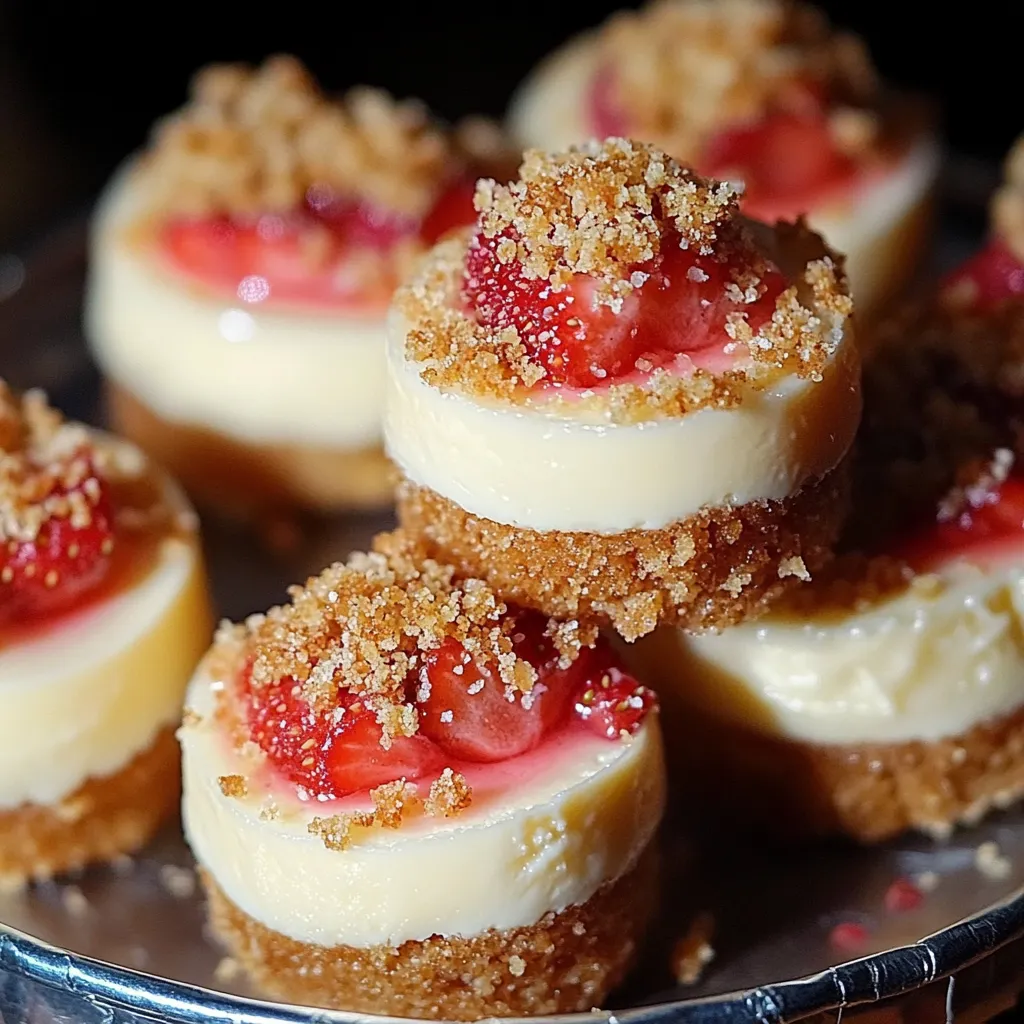 Bite-sized strawberry dessert