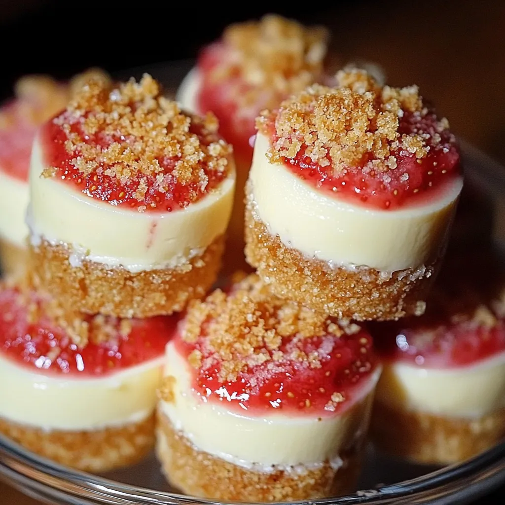 Strawberry crunch cheesecake