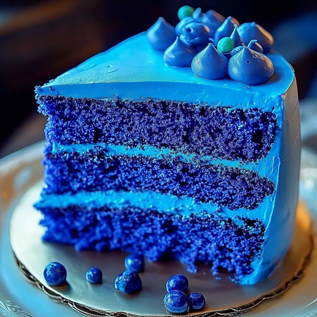 royal blue cake
