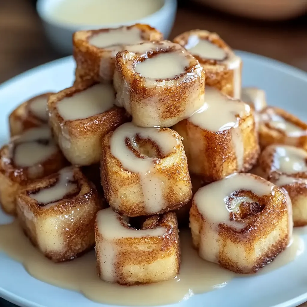Cinnamon roll bites