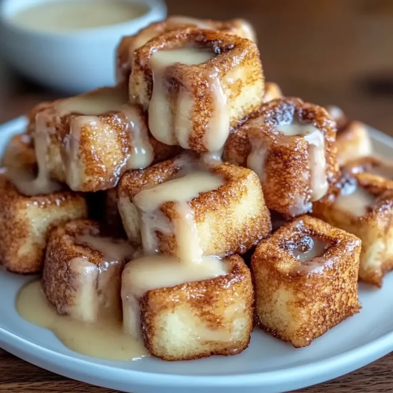 Cinnamon Roll French Toast Bites