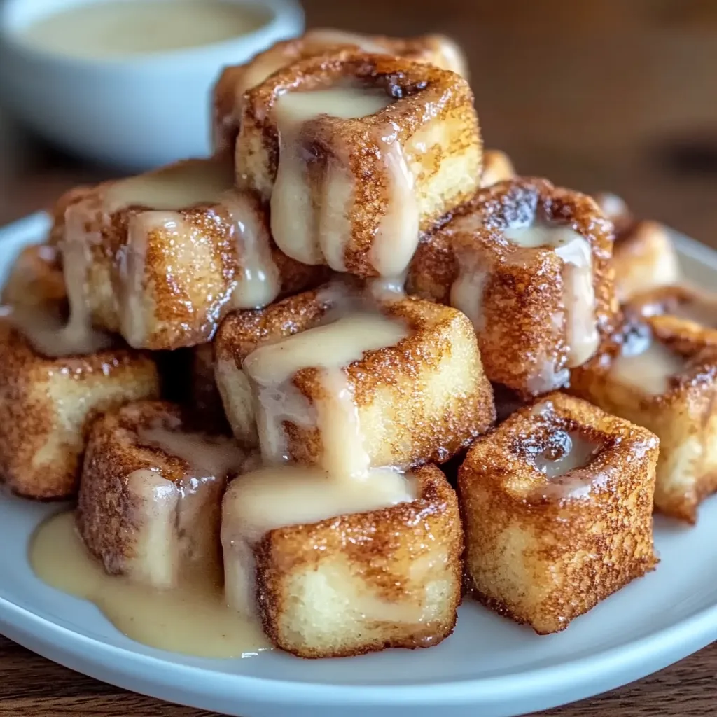 Cinnamon Roll French Toast Bites