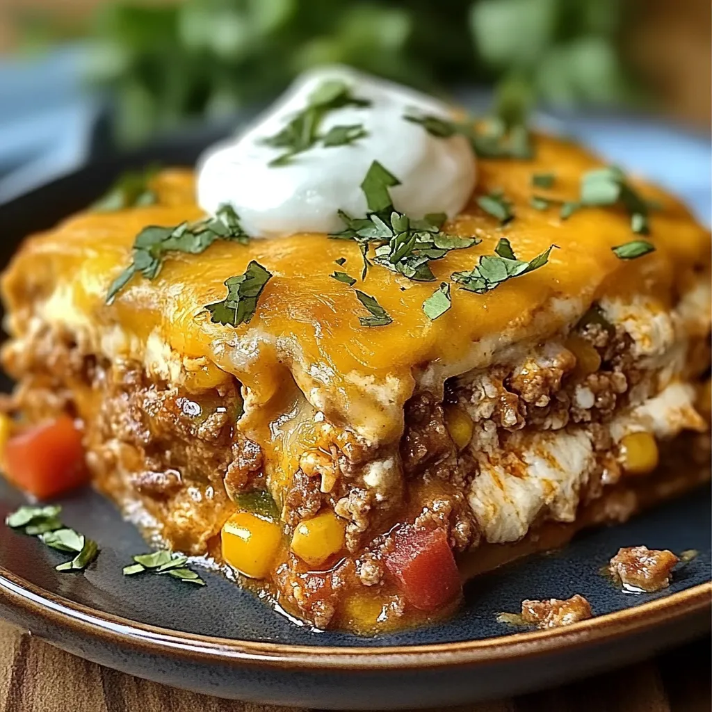 Baked Burrito Casserole Hearty Mexican