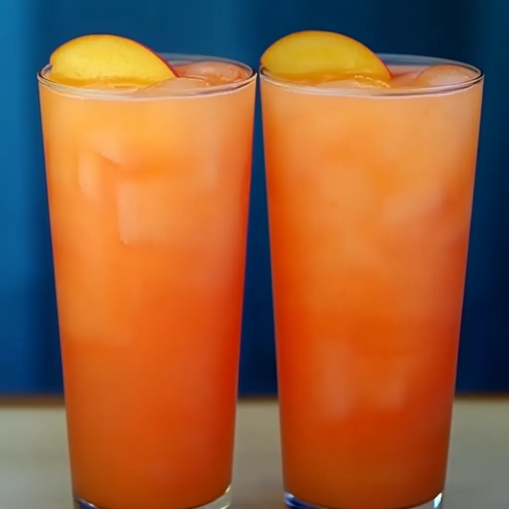 non-alcoholic peach beverage