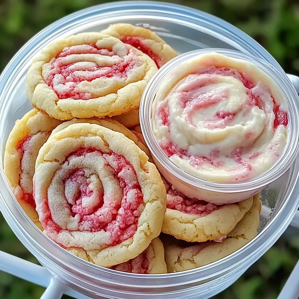 strawberry pudding cookies