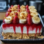 Strawberry Crunch Cheesecake and Banana Pudding Cheesecake