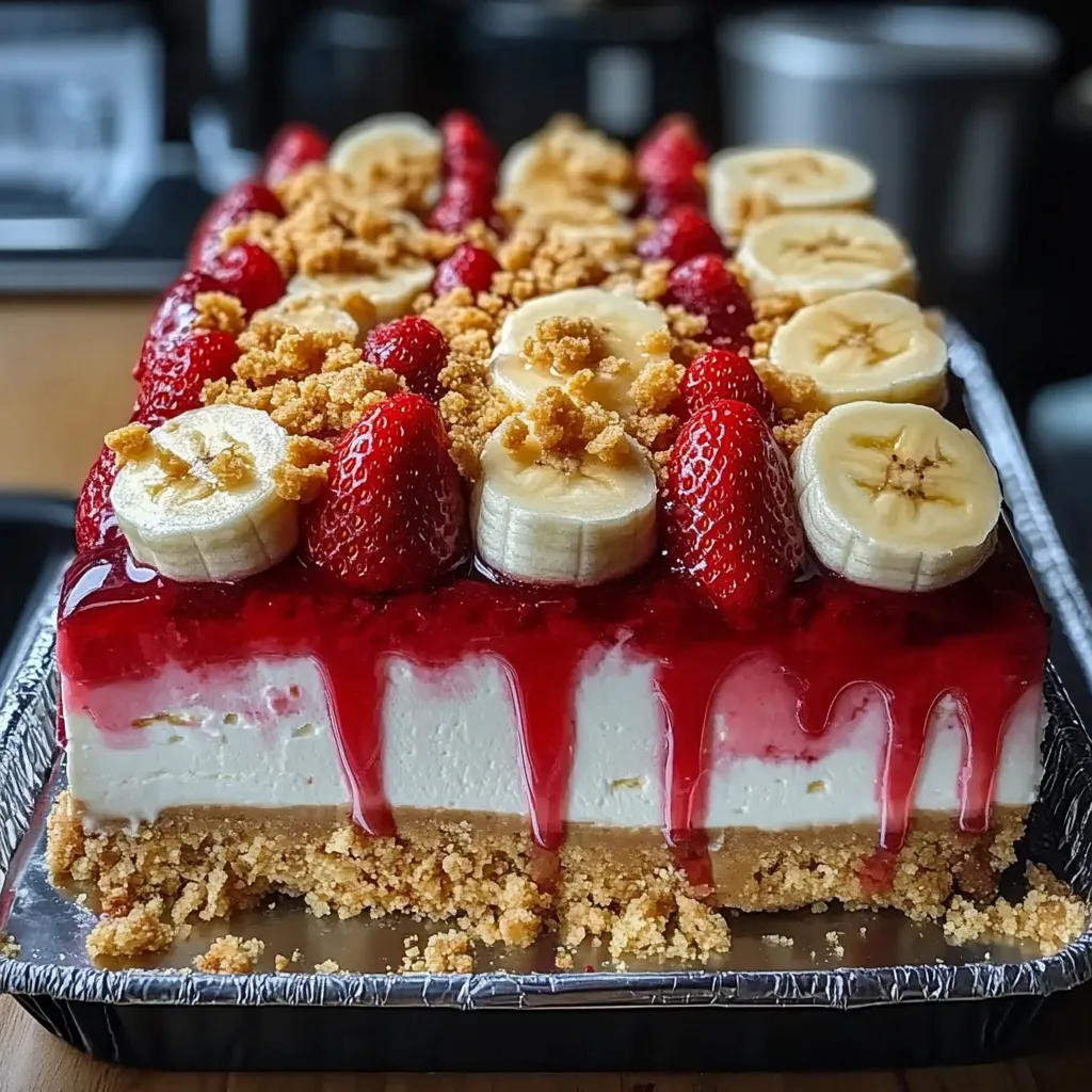 Strawberry Crunch Cheesecake and Banana Pudding Cheesecake