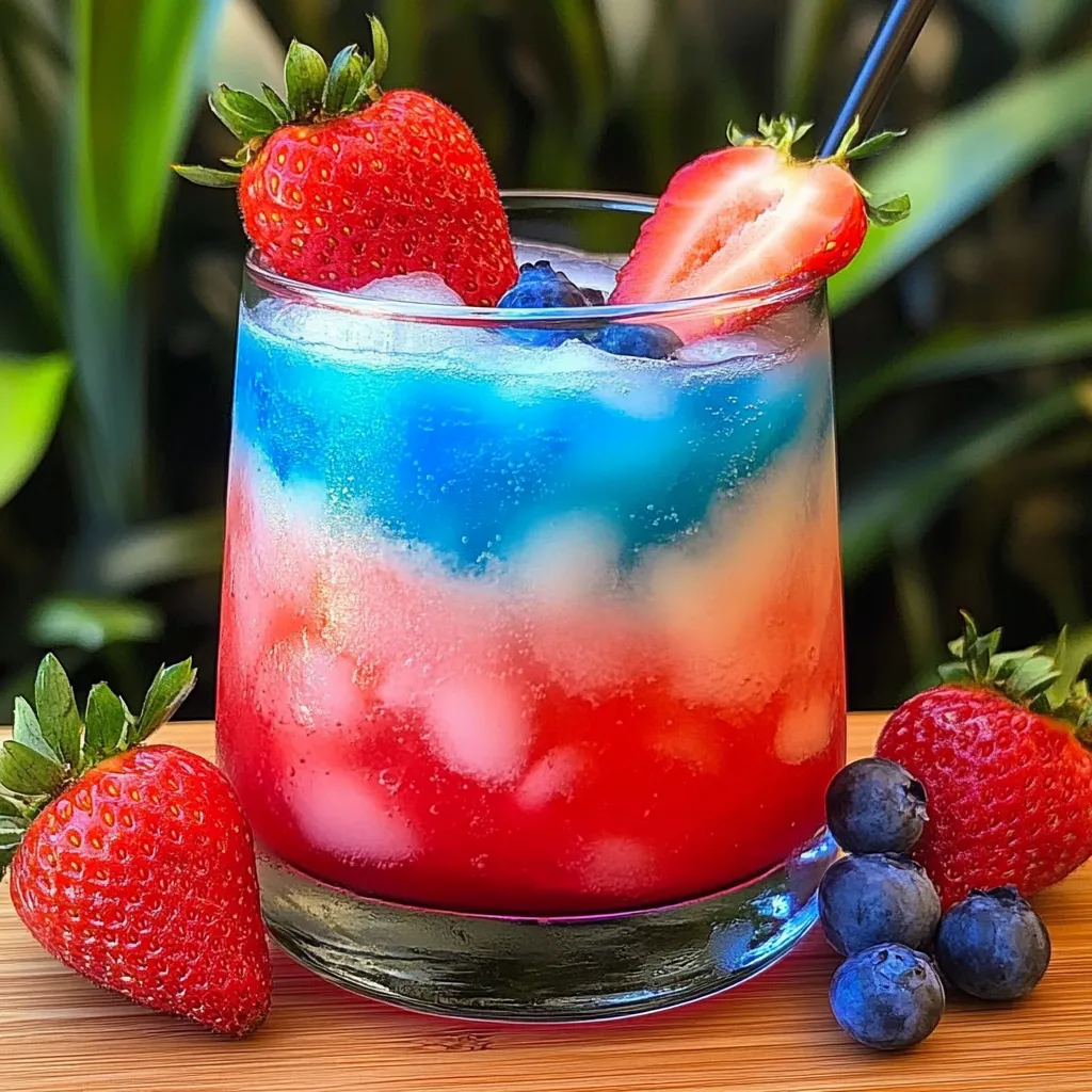 Strawberry tequila summer drink
