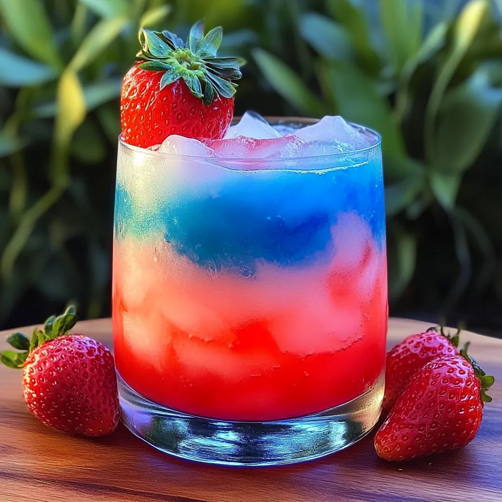 Tropical tequila cocktail