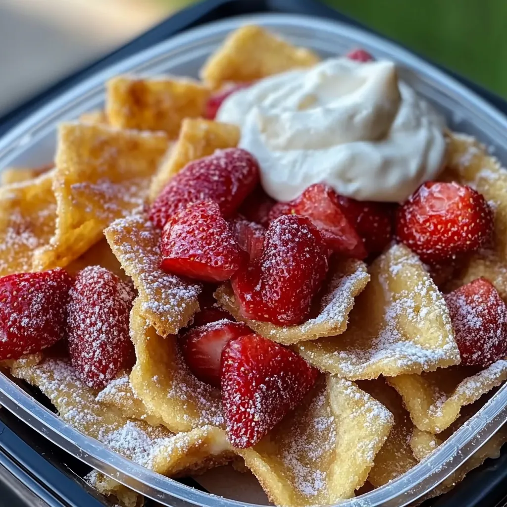 Strawberry Cheesecake Nachos