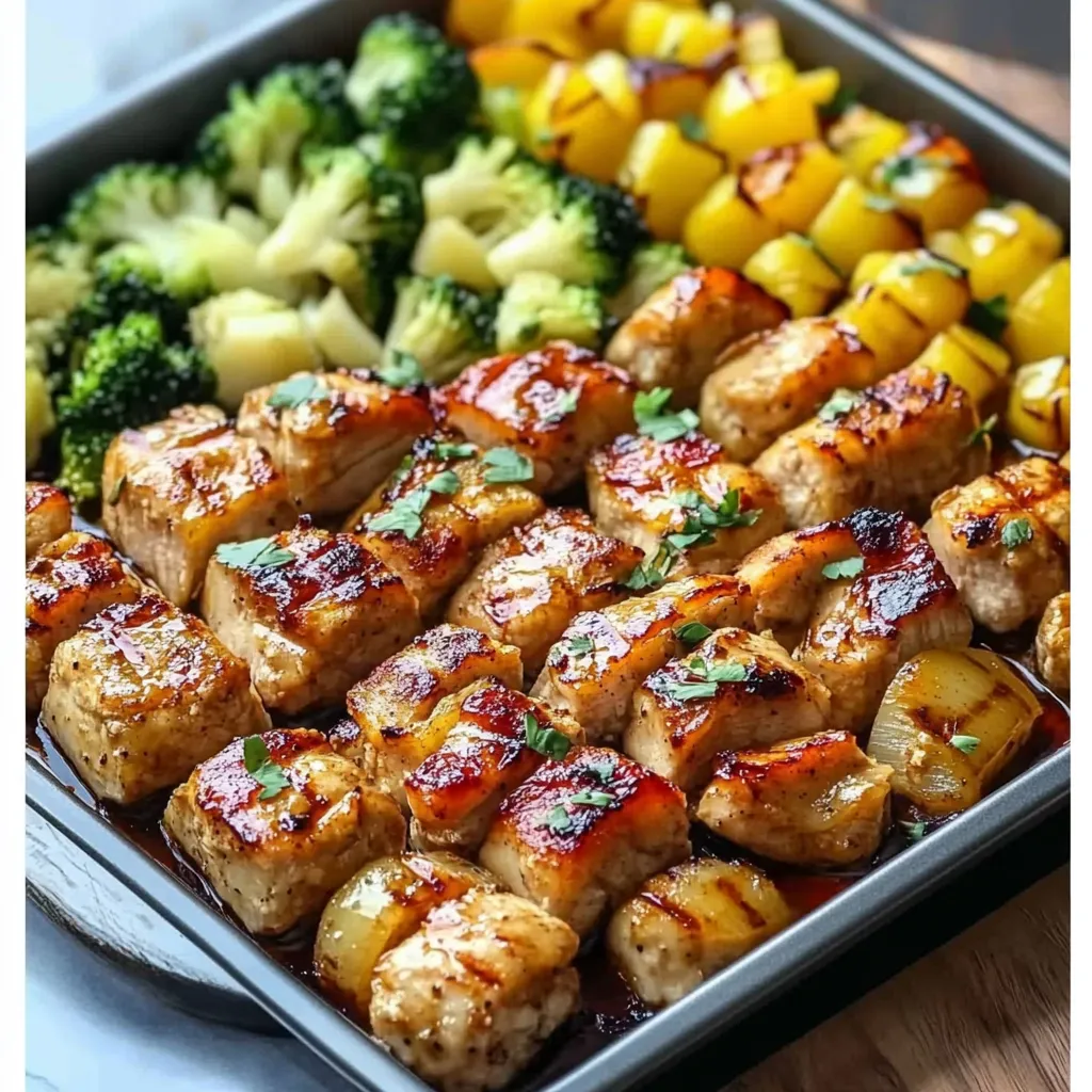 Hawaiian Chicken Sheet Pan