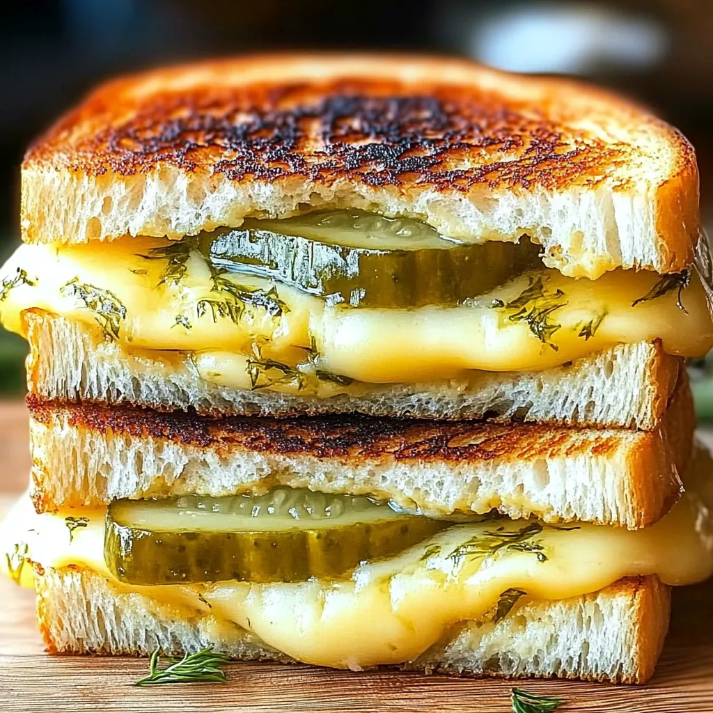 pickle cheese sandwich