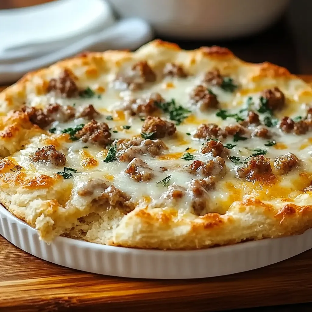 Southern breakfast pizza