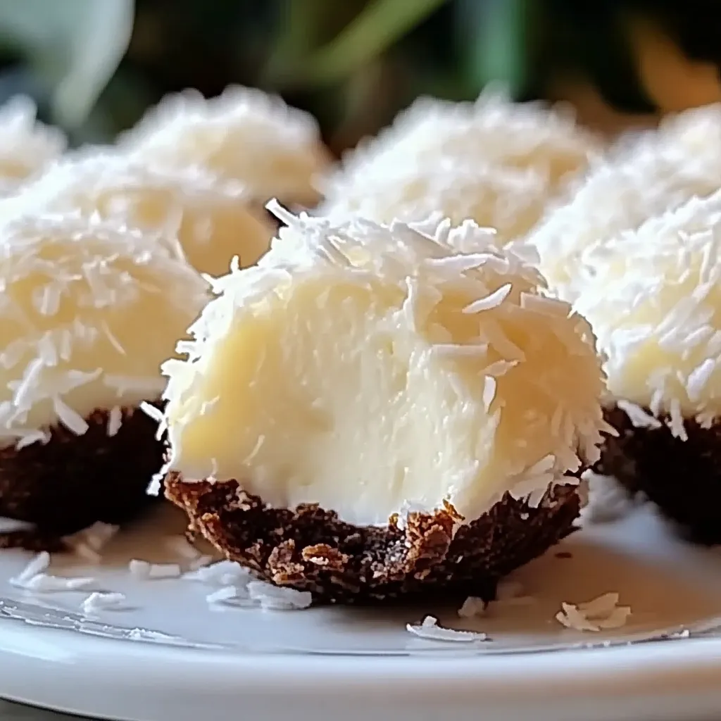 Chocolate coconut truffles