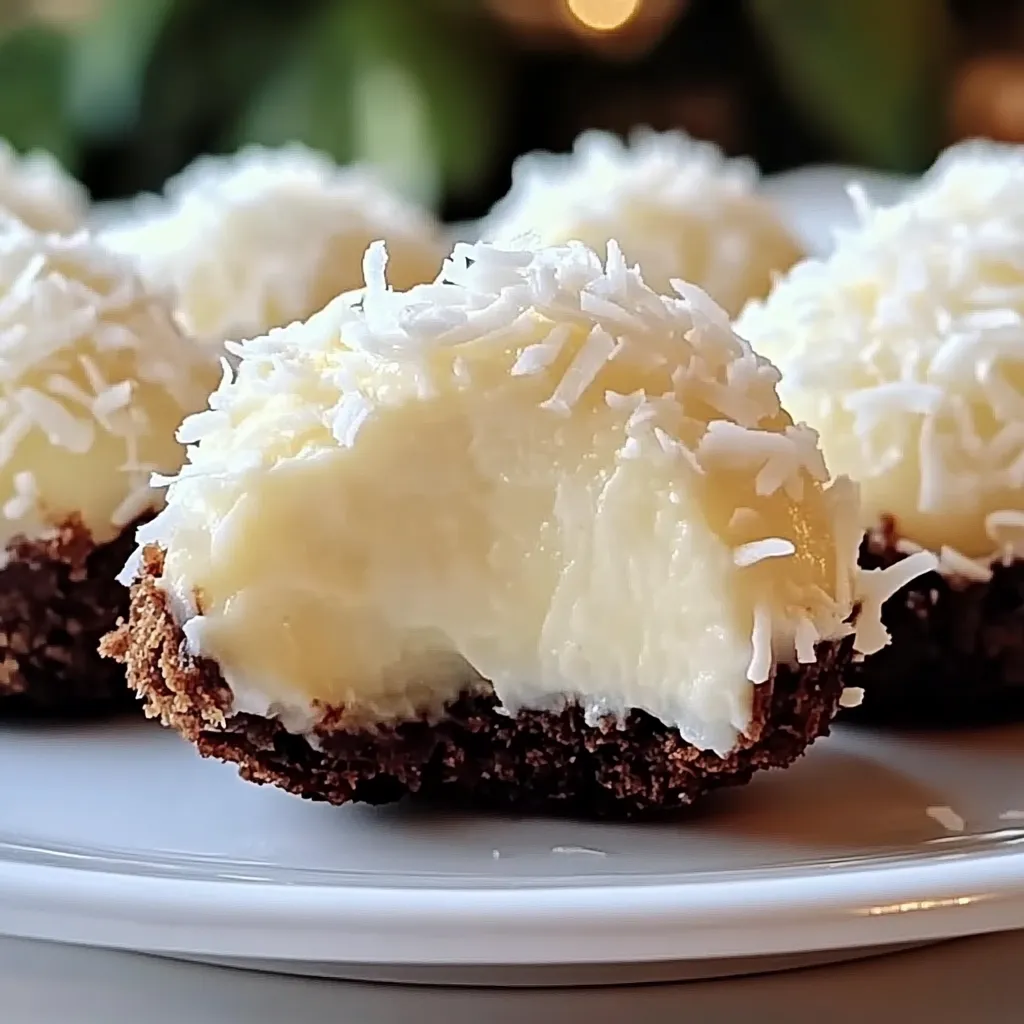 No-bake coconut treats