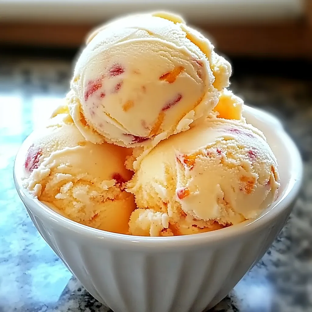 summer peach dessert