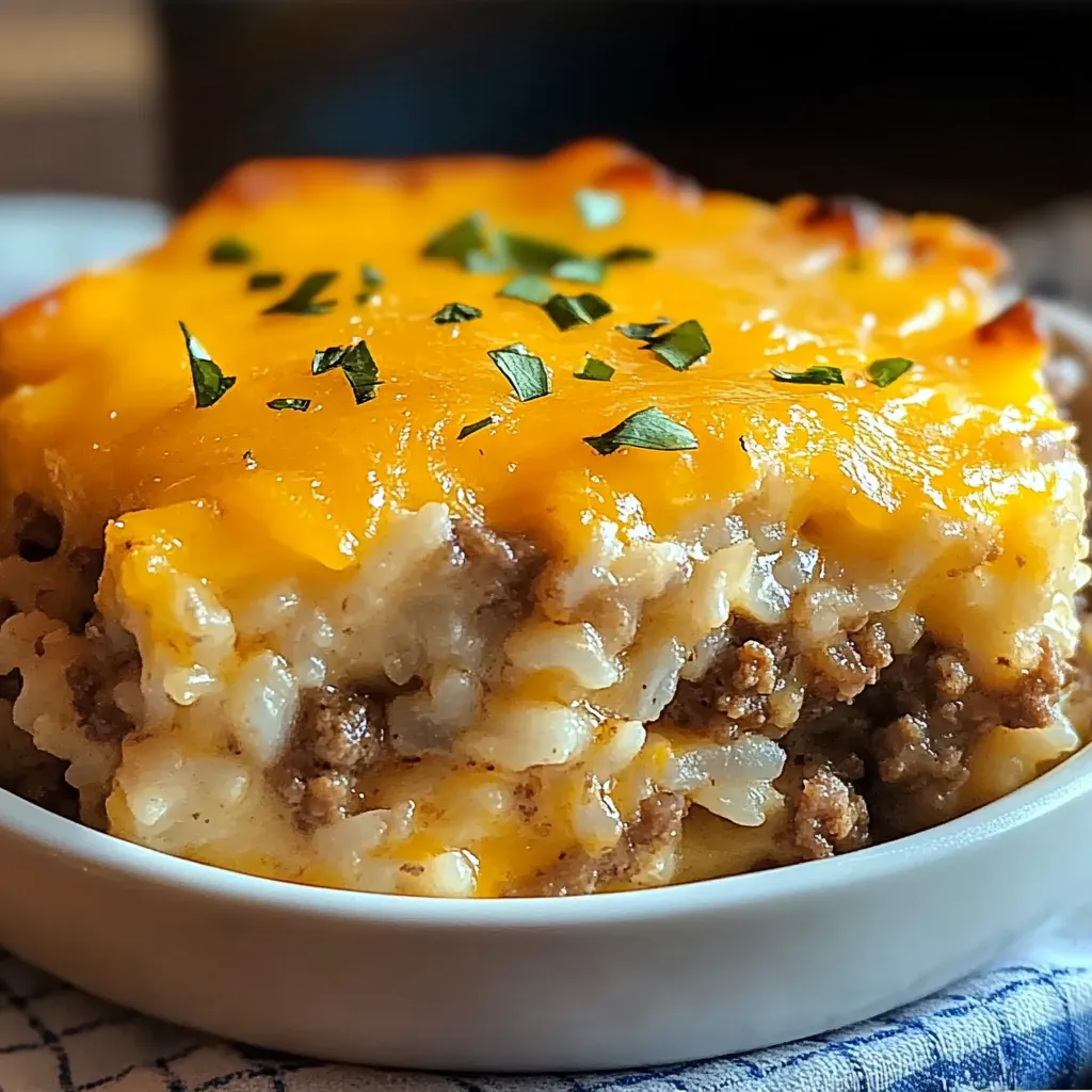 beef and rice bake