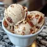 Homemade butter pecan